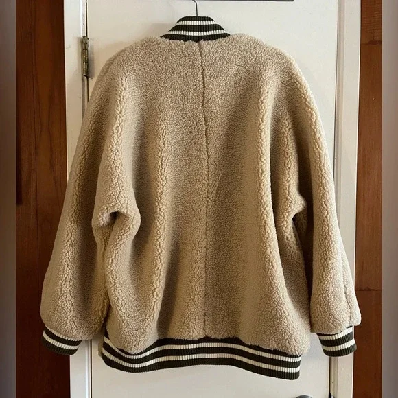 Free People We the Free Sherpa Varsity Jacket - Picture 4 of 10